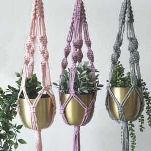 Portamaceta macramé UND