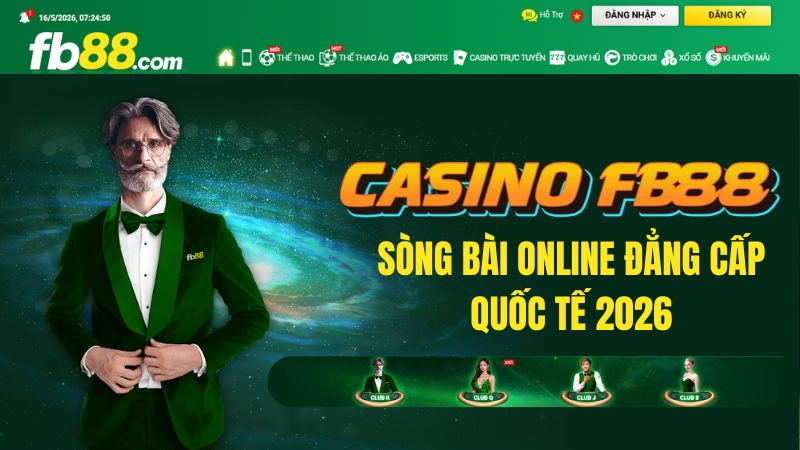 Casino Trực Tuyến FB88 – Sòng Bài Online Đẳng Cấp Quốc Tế 2026