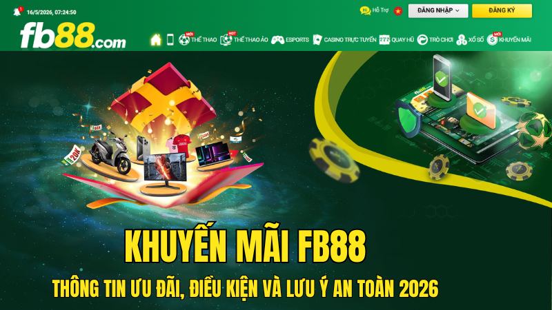 Khuyến Mãi FB88 – Thông Tin Ưu Đãi Và Điều Kiện 2026
